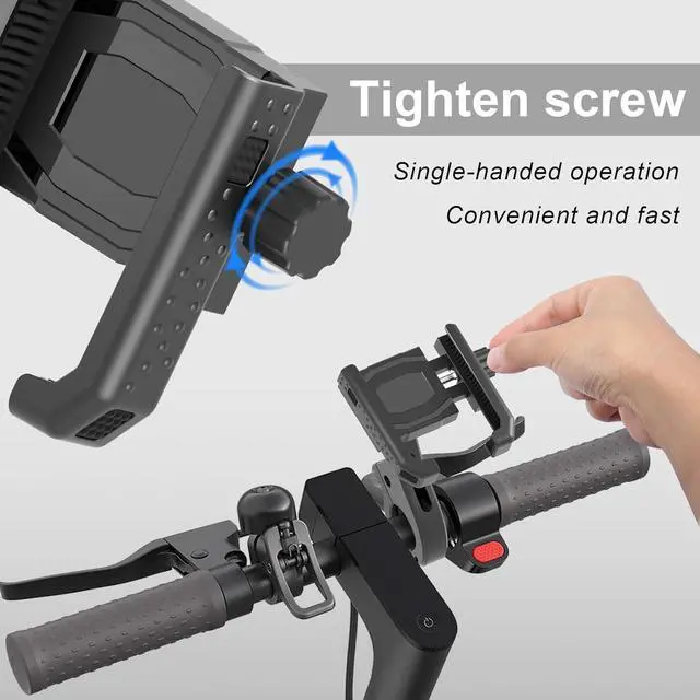 Alt view image 6 of 7 - Electric Scooter Locks Anti Theft, E Scooter Phone Holder & Scooter Chain Lock with Key, Heavy-Duty Anti-Theft Lock with Waterproof Storage Bag, Accessories for Electric Scooters and Bicycles