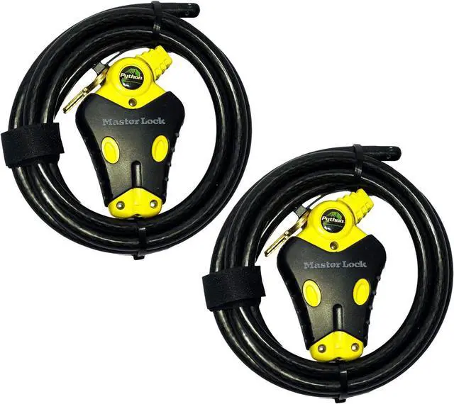 Main image of Two 6 ft Python Adjustable Cable Locks Keyed Alike, 8413KACBL-66