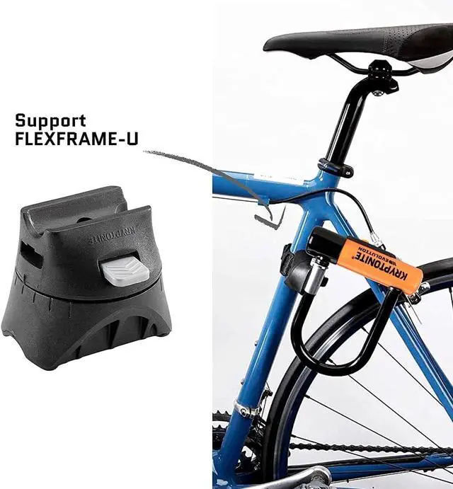 Alt view image 4 of 7 - Evolution Mini-5 Bike U-Lock, Heavy Duty Anti-Theft Bicycle U Lock, 13mm Steel Shackle Mounting Bracket and Keys, High Security Lock for Bicycles Scooters,Black