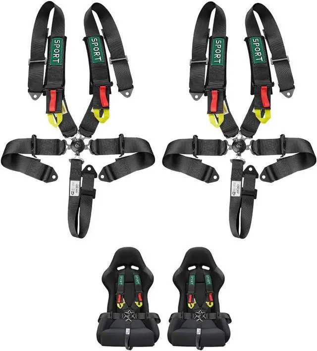 Main image of 5-Point Racing Safety Harness Set SFI with Ultra Comfort Heavy Duty Shoulder Pads