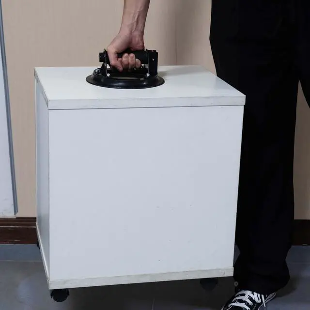 Alt view image 5 of 6 - 8" Heavy Duty Suction Cup to Lift Large Glass, Tile, Marble, Industrial Vacuum Suction Lifter with Handle for Glass Lifting & Replacement, 240 lbs Load Capacity, Carrying Case (2 Pack)