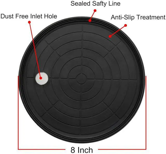 Alt view image 3 of 6 - 8" Heavy Duty Suction Cup to Lift Large Glass, Tile, Marble, Industrial Vacuum Suction Lifter with Handle for Glass Lifting & Replacement, 240 lbs Load Capacity, Carrying Case (2 Pack)