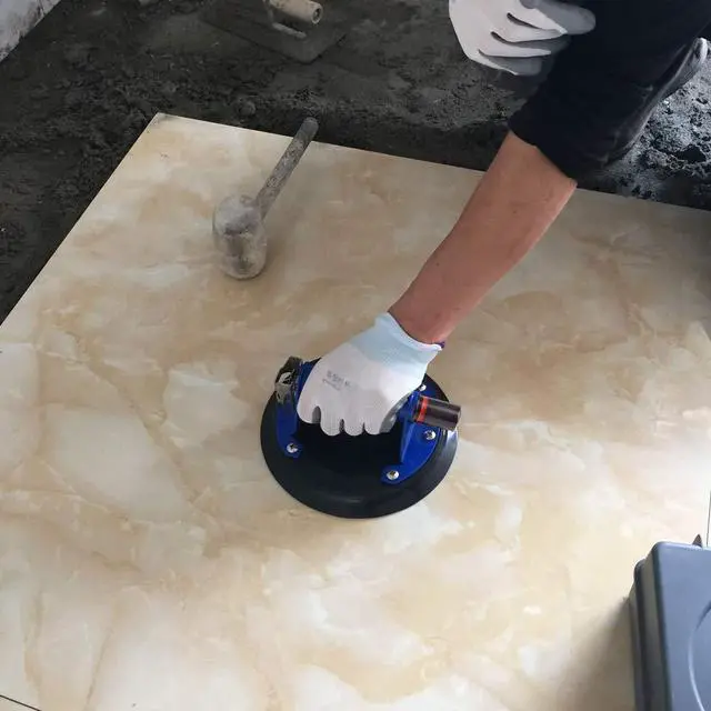 Alt view image 5 of 7 - 8" Glass Suction Cup with Metal Handle, Heavy Duty Vacuum Suction Cup Glass Lifter, Granite/Glass/Tiles Lifting Window Replacement, 240lbs Load Capacity with Carrying Case