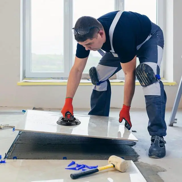 Alt view image 2 of 7 - Vacuum Glass Suction Cup to Lift Glass/Granite/Tile, 8.1 Inches Glass Suction Cups Offer 425 Pounds Load Capacity, Heavy Duty Glass Sucker Lifter with Carrying Case, Black, Pack of 2