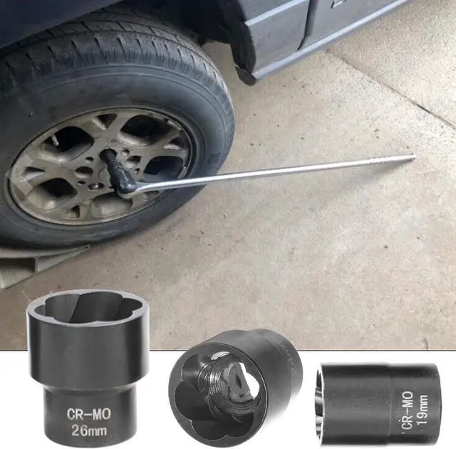 Alt view image 3 of 6 - 22 Piece Bolt Nut Extractor Set, 1/2" and 3/8" Drive Impact Lug Nut Remover Socket Tool, Wheel Lock Removal Kit for Extracting Damaged, Stripped Frozen Nuts & Screws Twist Socket Set