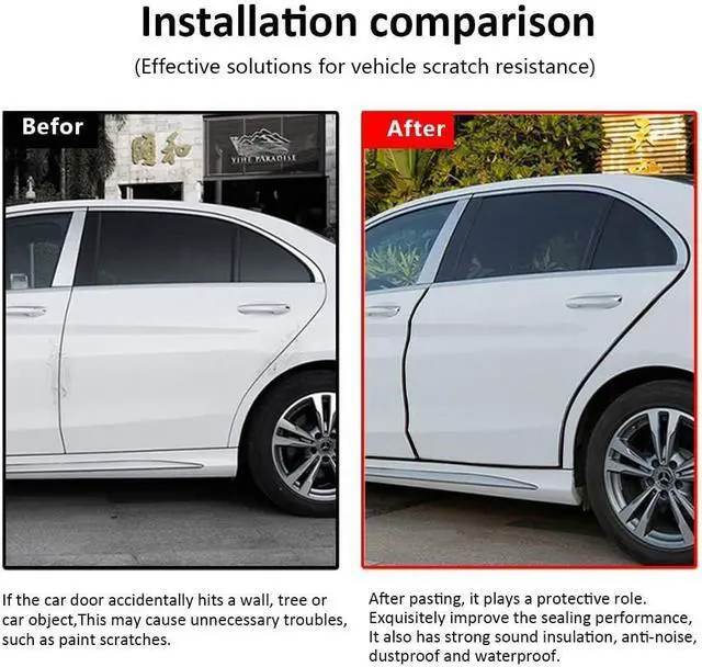 Alt view image 4 of 7 - Car Weather Stripping, 50Ft Automotive Door Seal Strip with Side Bulb Rubber Seal for Cars, Boats, Trucks, RVs