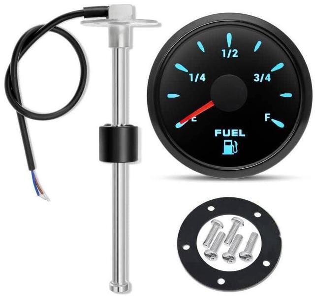Alt view image 2 of 7 - Fuel Sending Unit and Gauge Kit, 240-33ohms 11" (275mm) Boat Marine Fuel Tank Sender Stainless Steel Gas Sensor for Car Truck Vehicle (Black)