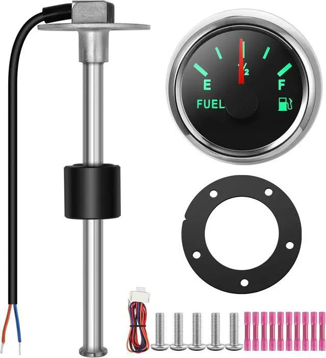 Main image of Fuel Sender Unit Boat Fuel Tank Sending Unit Fuel Water Level Sensor Stainless Steel Fuel Sender and Fuel Gauge for Boat Car Truck RV (17"(432mm))
