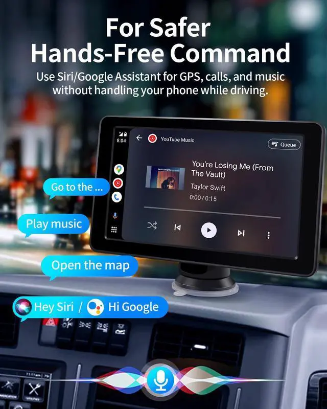 Alt view image 6 of 7 - HD Touchscreen Baby Car Camera - Car Baby Monitor with  CarPlay, 1080p Ultra Night Vision, Invisible Infrared Lights, 150° Wide Angle, Easy Installation, Fits Most Cars
