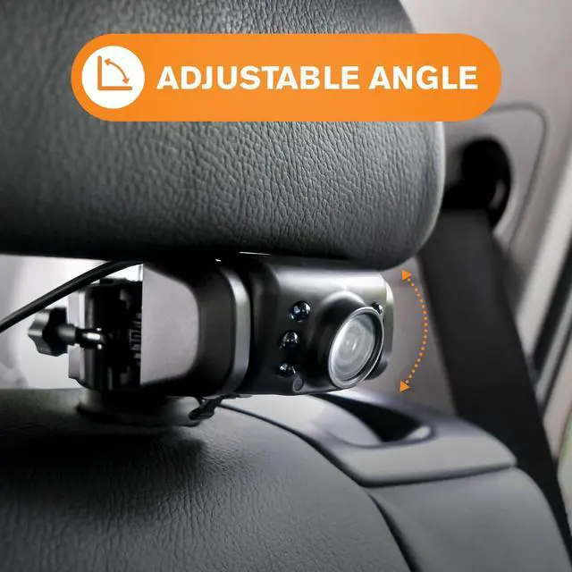 Alt view image 5 of 5 - Car Portable Baby Monitor with Night Vision Cam, Wireless Transmission, Universally Compatible, 4.3 Digital Display, Mounts onto Headrest and/or Windshield