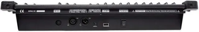 Alt view image 4 of 7 - ROCKFORCE 384 Channel DMX Lighting Controller, MIDI Control, 30 Scene Banks, 6 Chases, LED Display, for DJs and Stage Lighting