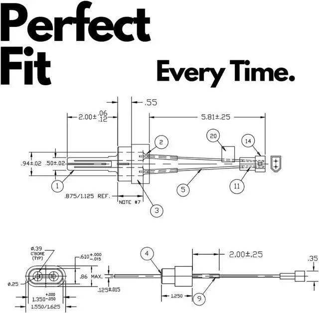 Alt view image 3 of 7 - Igniter with Gasket Kit Compatible with Pentair MasterTemp/Max-E-Therm Pool and Spa Heater 77707-0054