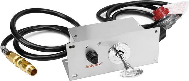 Main image of All-in-One Propane Gas Fire Pit Ignition System Kit (Includes Electronic Igniter, Key Valve, Air Mixer Valve, LP Regulator with 5Ft Hose, PVC Hose)