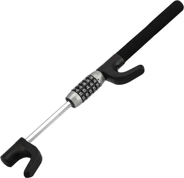 Alt view image 7 of 7 - Steering Wheel Lock,Anti-Theft Car Device,Keyless Password Retractable Steering Lock Theft Prevention Bar for Car Trucks SUV Van(Black)