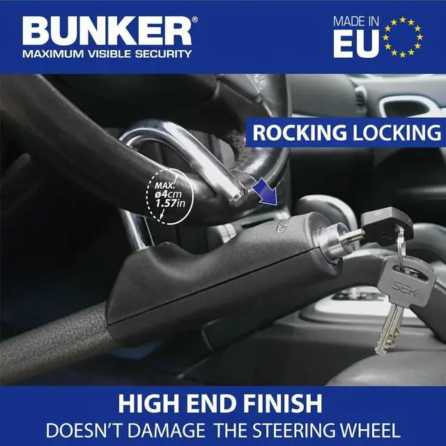 Alt view image 5 of 7 - BT29 High-End Telescopic Steering Wheel Brake Pedal Lock, The Most Compact for Transport, Heavy Dutty Universal Clutch Anti Theft Bar Lock Device for Car Truck Van, Motorhomes Camper