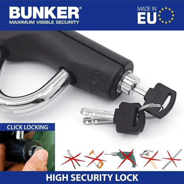 Alt view image 6 of 7 - BT29 High-End Telescopic Steering Wheel Brake Pedal Lock, The Most Compact for Transport, Heavy Dutty Universal Clutch Anti Theft Bar Lock Device for Car Truck Van, Motorhomes Camper