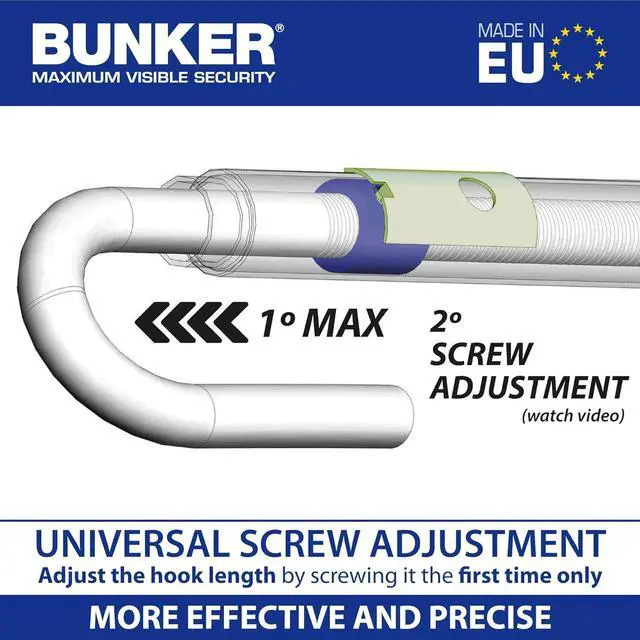 Alt view image 7 of 7 - BT29 High-End Telescopic Steering Wheel Brake Pedal Lock, The Most Compact for Transport, Heavy Dutty Universal Clutch Anti Theft Bar Lock Device for Car Truck Van, Motorhomes Camper