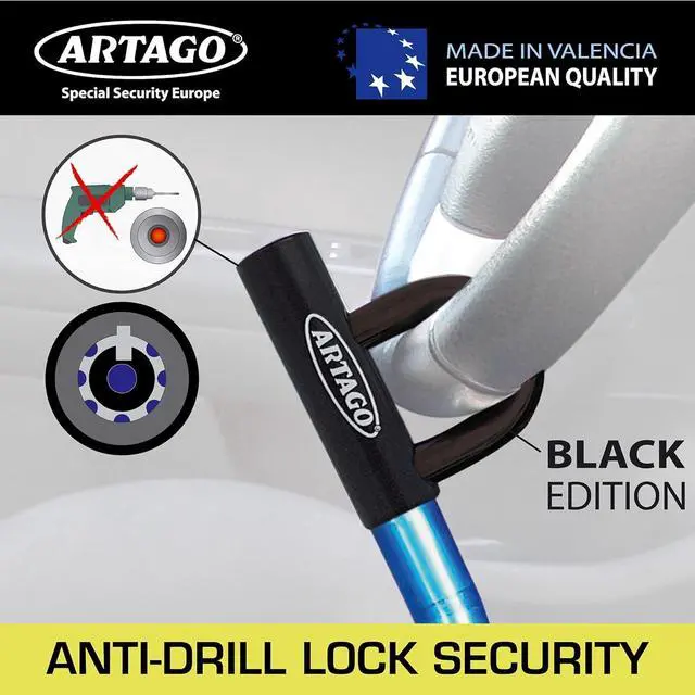 Alt view image 6 of 6 - 582/B High-End Steering Wheel Car Seat Flexible Lock, More Practical Articulated Armored Steel Cable, Adjustable Universal Clutch Anti Theft Bar Lock Device for Vehicle Car Truck Van, Camper