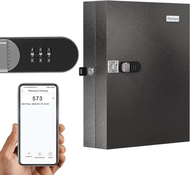 Main image of Key Cabinet(32-Keys Plus), Key Lock Box Wall Mount with Combination Lock, 32 Key Tags, and Mini ERP Key Management, Key Organize LockBox for Car dealership, School, Hotel, Office