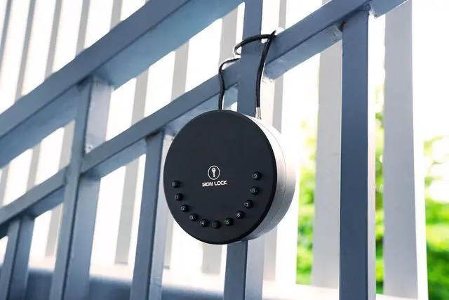 Alt view image 2 of 7 - Portable Smart Key Lock Box - Bluetooth & Mechanical Keyless Entry, App Control, Auto Lock, 2 Interchangeable Shackles (Cable & U-Shackle), Secure Code, IP65 Waterproof, On-The-Go Security