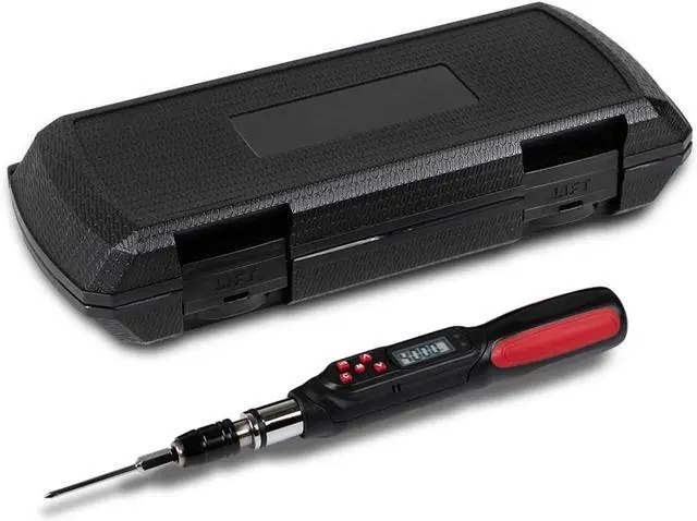 Alt view image 2 of 7 - Digital Torque Screwdriver 1.77-35.39 in-lbs (20-400 cN-m / 2.04-40.82 kg-cm) Torque Range, Accurate to ±2% Dual Direction, LED and Buzzer Notification, Preset Memory (SPN-T4BN)
