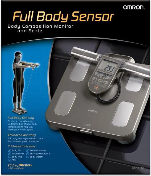 Alt view image 4 of 4 - Body Composition Monitor & Scale  Track Skeletal Muscle Mass Loss/Gain, Weight (up to 330 pounds), Visceral Fat, BMI and More (Non-Bluetooth)