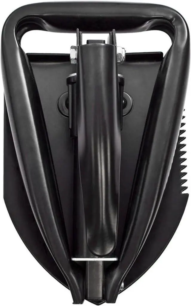 Alt view image 7 of 7 - 18-Tool PowerPint Mini Compact Stainless Steel Multi-Tool & 18.25" Folding Survival Shovel with Saw Edge and Carry Case