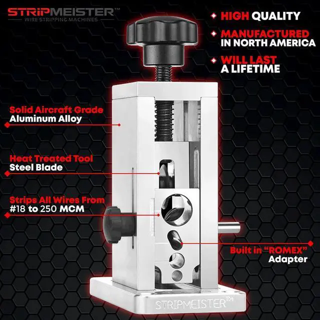 Alt view image 6 of 7 - Drill-Powered Wire Stripper Machine - Manual Wire Stripping Made Easy, Copper, Electric, and Stripping Drill Attachment Tool