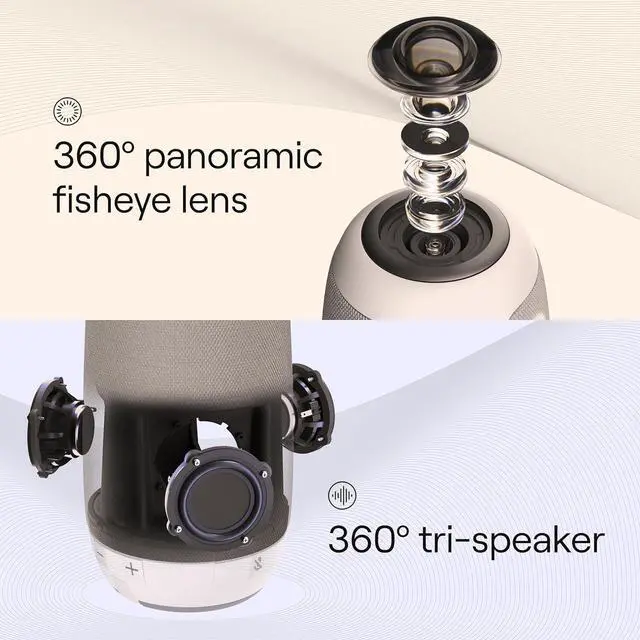 Alt view image 3 of 7 - Meeting Owl 3 - 360° 1080p HD Conference Room Camera, AI-Driven Speaker-Tracking, 18-Foot Mic Pickup - Certified for  Teams - Works with Zoom, Google Meet - Plug & Play Setup