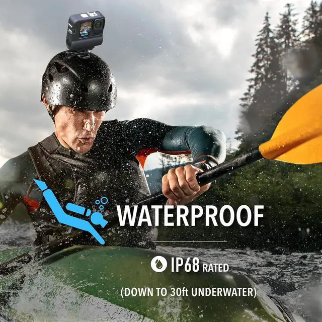 Alt view image 7 of 7 - 9 Hour Action Pack Extended Battery for GoPro Hero 13 12 11 10 9 Black, Waterproof 33ft Dustproof Rechargeable Power Bank (6 Hours 4K Recording) Pass Through Power, All Weather Backup Battery