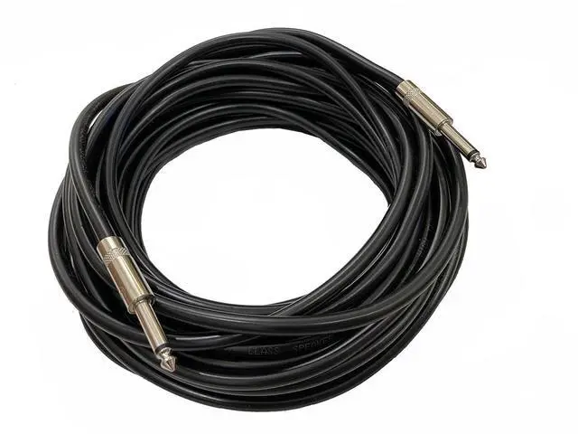 Alt view image 2 of 7 - Professional 50 Feet 12 Gauge 1/4" to 1/4" TS Speaker Cables - 12AWG 50ft DJ/PA Speaker Cords Amp Audio Wires - 2 Pack