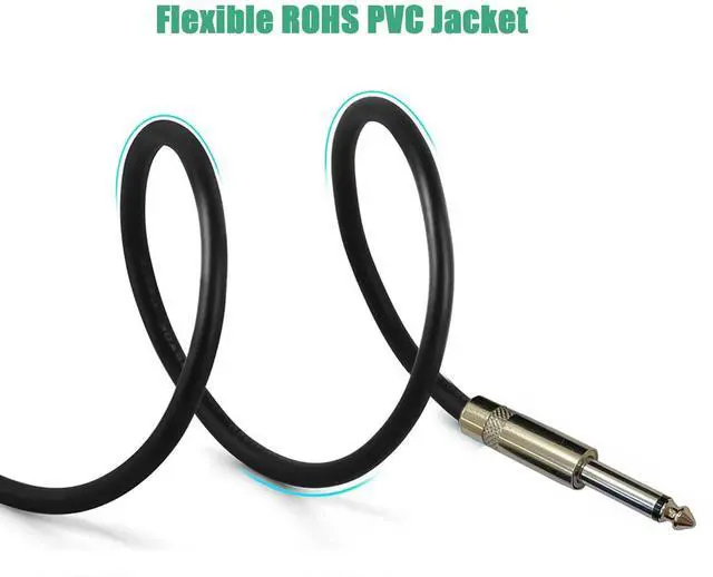 Alt view image 3 of 7 - Professional 50 Feet 12 Gauge 1/4" to 1/4" TS Speaker Cables - 12AWG 50ft DJ/PA Speaker Cords Amp Audio Wires - 2 Pack