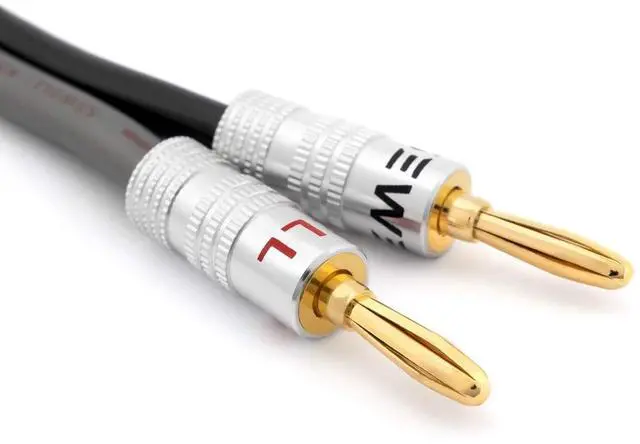 Alt view image 2 of 4 - Speaker Wire by Sewell, 12 AWG, with Silverback Banana Plugs, OFC, 259 Strand Count, 25 ft