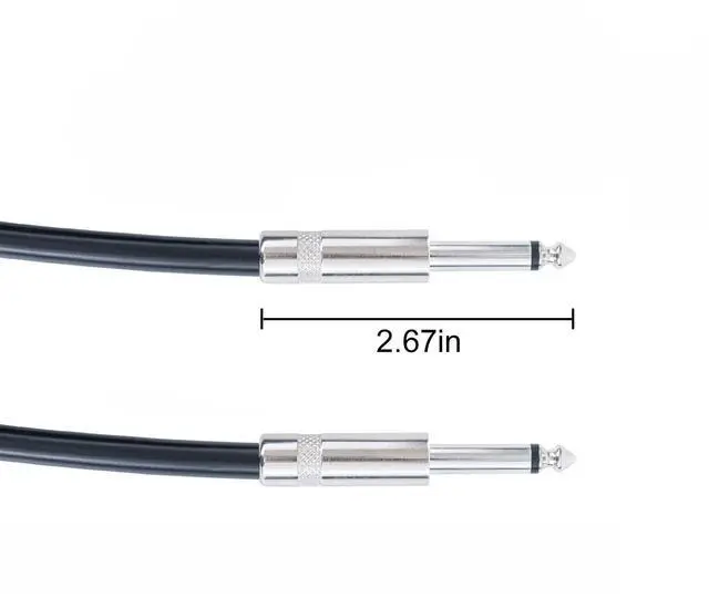 Alt view image 4 of 6 - 2PCS Professional 50 Feet 12 Gauge 1/4 Inch to 1/4 Inch Male Speaker Cables - 50ft 12AWG 6.35mm Stereo Audio Wires DJ Cables - 2 Pack