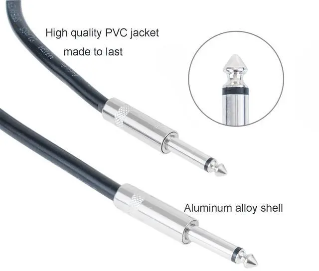 Alt view image 5 of 6 - 2PCS Professional 50 Feet 12 Gauge 1/4 Inch to 1/4 Inch Male Speaker Cables - 50ft 12AWG 6.35mm Stereo Audio Wires DJ Cables - 2 Pack