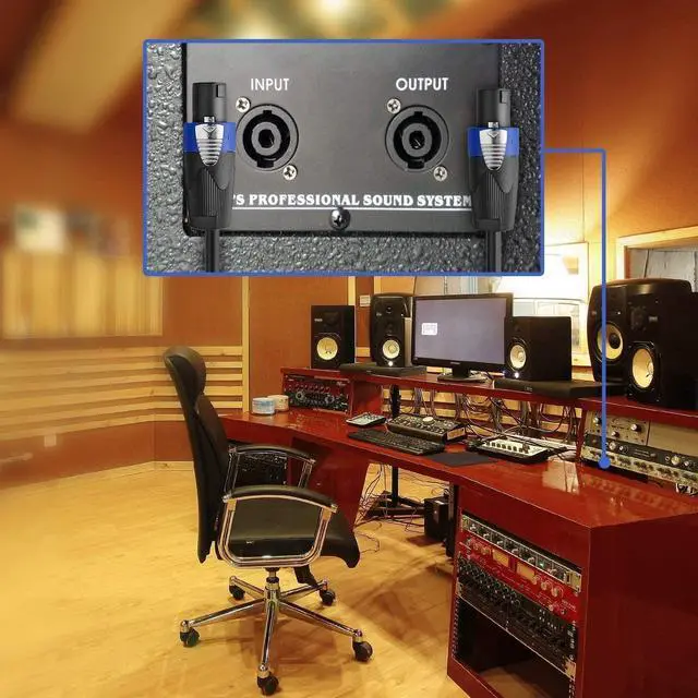 Alt view image 6 of 6 - 200 Feet 12AWG Speakon to Speakon Cable - Heavy Duty 200ft 12 Gauge Speaker Wire Cord with Twist Lock for Audio Amplifier - Single