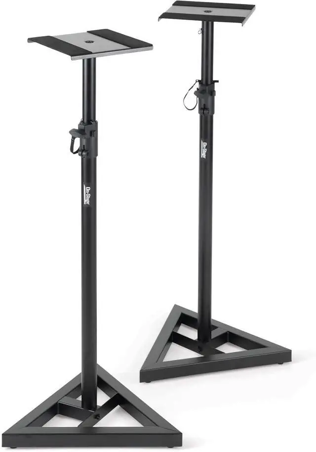 Alt view image 2 of 7 - On Stage SMS6000 Adjustable Monitor Stands (Pair)
