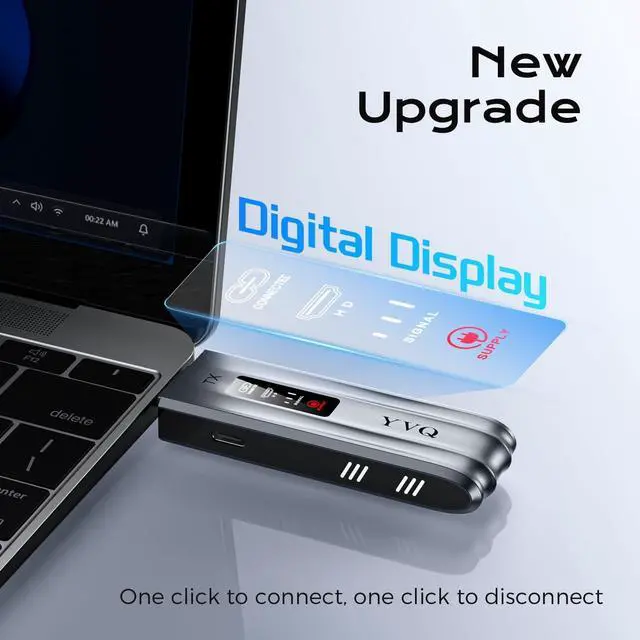Alt view image 7 of 7 - 2025 Upgraded Wireless HDMI Transmitter and Receiver 4K Decode 100FT Range 2.4G/5G Plug & Play No App/Bluetooth Metal Housing for Streaming Video & Audio to HDTV/Projector/PC/Laptop/TV Box