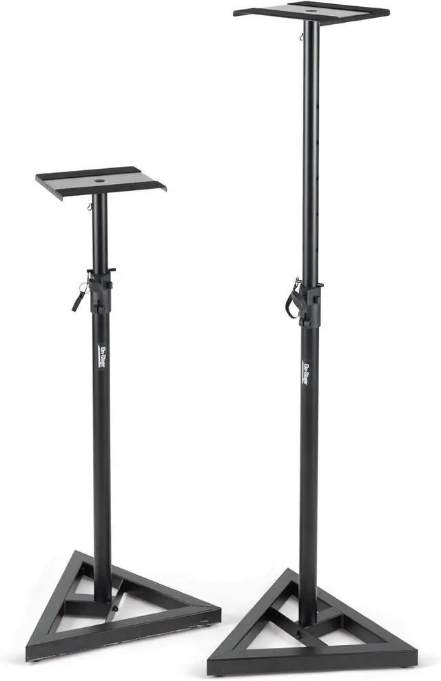 Alt view image 3 of 7 - On Stage SMS6000 Adjustable Monitor Stands (Pair)