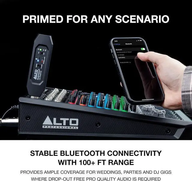 Alt view image 5 of 7 - Professional Bluetooth Ultimate - XLR Equipped Rechargeable Stereo Bluetooth Receiver For Mixing Desk / Audio Mixer Setups and Active PA systems