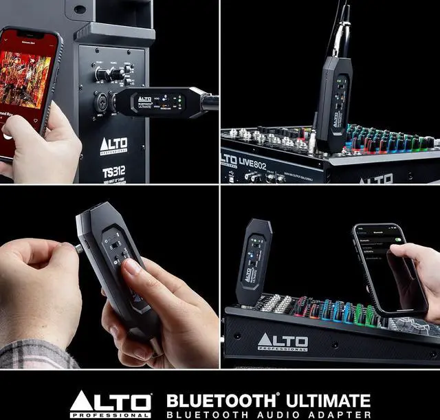 Alt view image 7 of 7 - Professional Bluetooth Ultimate - XLR Equipped Rechargeable Stereo Bluetooth Receiver For Mixing Desk / Audio Mixer Setups and Active PA systems