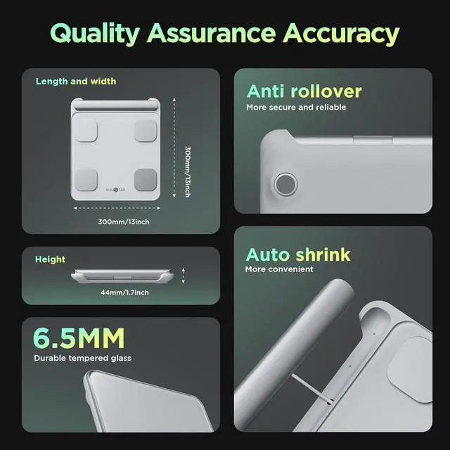 Alt view image 7 of 7 - Smart Scale for Body Weight and Fat Percentage 8-Electrode, Bathroom Scale FSA or HSA Eligible Digital Handle Display with BMI, Body Fat & Muscle Mass 28 Body Composition and Body Score Report