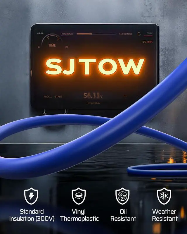 Alt view image 4 of 7 - 60FT Extension Cord Reel, Retractable Cord Reel, Twist-lock Stopper, 12/3C SJTOW, 6 Grounded Outlets, Retractable Extension Cord, 15A Circuit Breaker, Heavy Duty Power Cord, ETL Listed