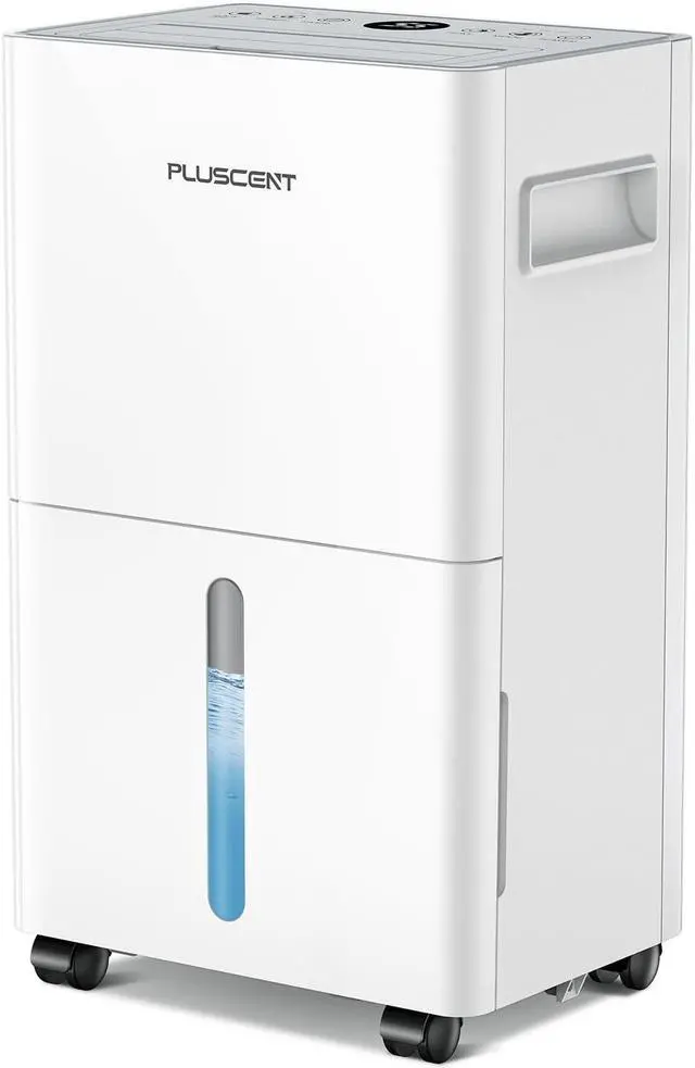 Main image of 1500 Sq.ft Dehumidifier for Basement, PlUSCENT 21 Pints Quiet Dehumidifiers for Home, Large Room, Bedroom with Drain Hose, Smart Humidity Control & Monitor, 3 Operation Modes, 24H Timer, Auto Defrost