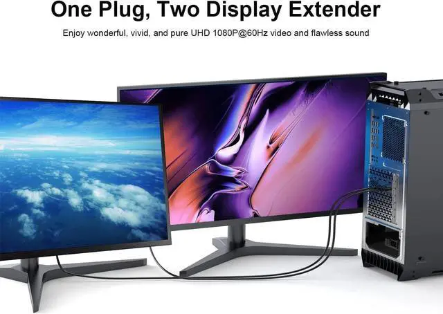 Alt view image 6 of 7 - DisplayPort to HDMI Cable 6 feet, 20-Pack Display Port DP to HDMI Adapter Male to Male Cord Gold-Plated Braided FHD Supports Video and Audio Compatible with , HP, Insignia, , More
