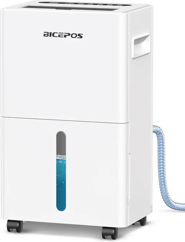 Main image of 1500 sq.ft Dehumidifier for Basement, 21 Pints Dehumidifiers for Home with Drain Hose, Continuous Drainage, Washable Filter, ligent Humidistat for Bedroom, Large Room, White