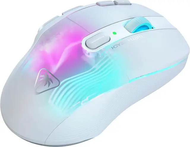 Alt view image 7 of 7 - Turtle Beach Kone XP Air Wireless Customizable Ergonomic RGB Gaming Mouse, Bluetooth, 19K DPI Optical Sensor, 100-hour Battery & Charging Dock, 29 Programmable Inputs & RGB Lighting, 4D Wheel  White
