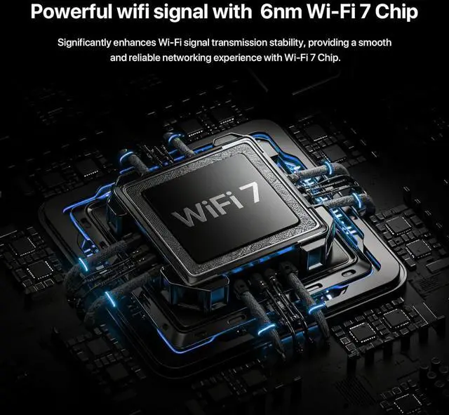 Alt view image 4 of 7 - BE5100 Dual Band Wi-Fi 7 Router (RE6L Pro)  1x2.5G + 3x1G Ports, Easy Setup, Security Protect, Parental Control, Access Point Mode, Vertical Design, MLO, VPN, NFC