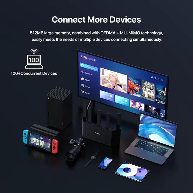 Alt view image 5 of 7 - BE5100 Dual Band Wi-Fi 7 Router (RE6L Pro)  1x2.5G + 3x1G Ports, Easy Setup, Security Protect, Parental Control, Access Point Mode, Vertical Design, MLO, VPN, NFC
