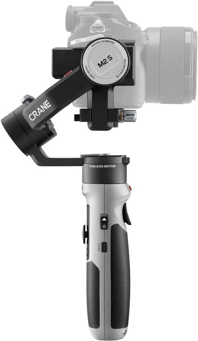 Alt view image 5 of 6 - Crane M2S Camera Gimbal Stabilizer Handheld 3-Axis Video Stabilizer for Lightweight Mirrorless Cameras (Standard Version)